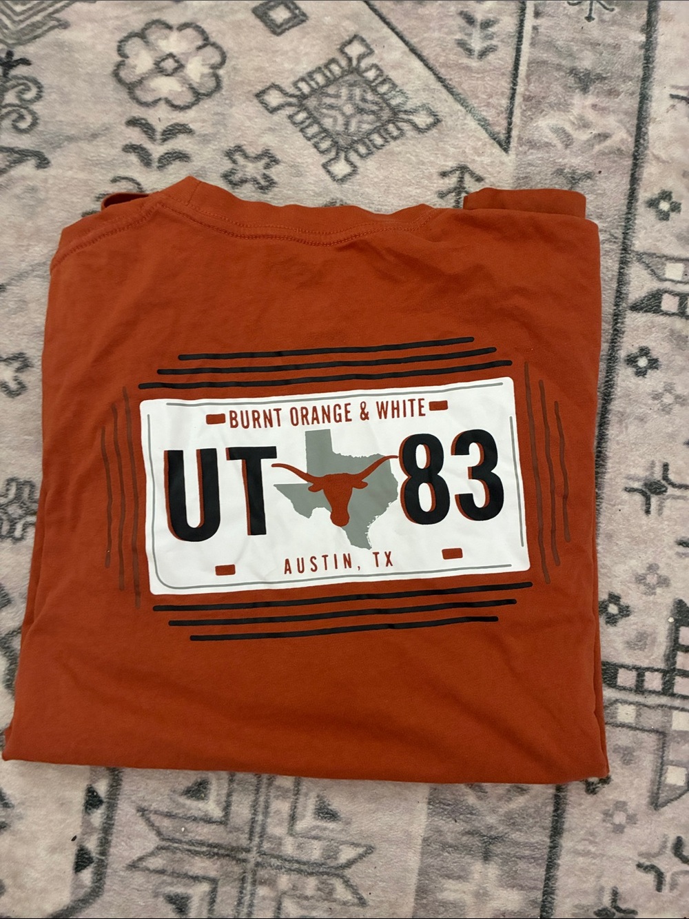 Champion Men’s Short Sleeve Pocket Tee in Rust Orange - Picture 2 of 2